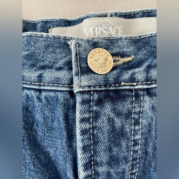 [36] Versace Couture Men’s True Vintage Medium Wash Straight Leg Denim Jean - Picture 8 of 15